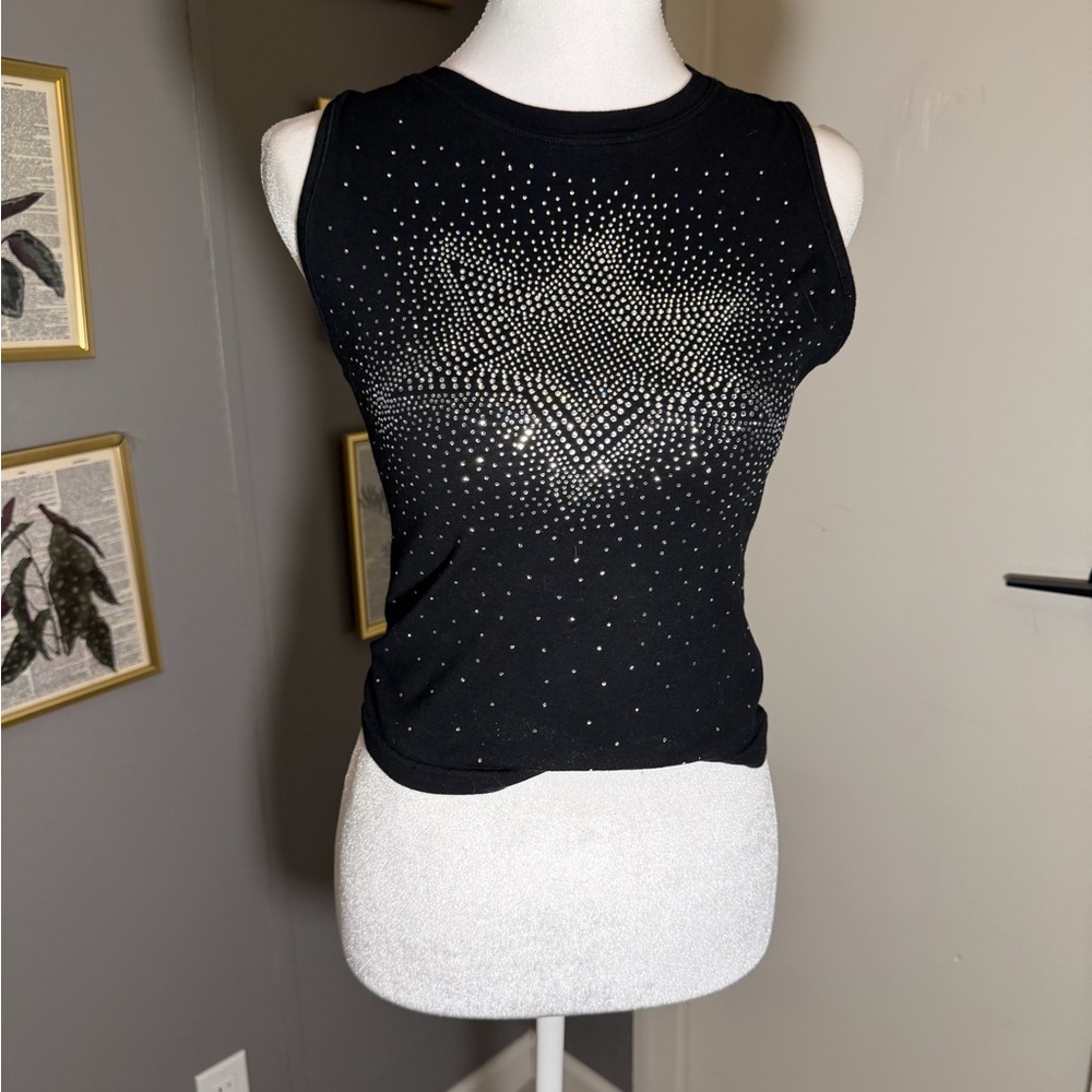 Cider Black Muscle Tee with Starry‎ Design